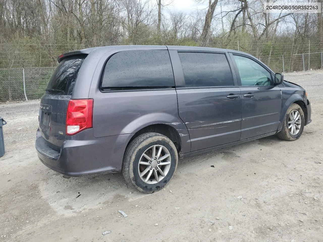 2016 Dodge Grand Caravan Se VIN: 2C4RDGBG5GR352263 Lot: 50595994