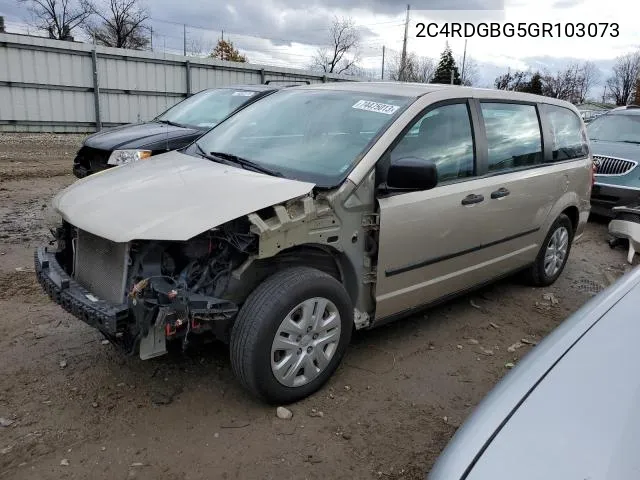 2C4RDGBG5GR103073 2016 Dodge Grand Caravan Se