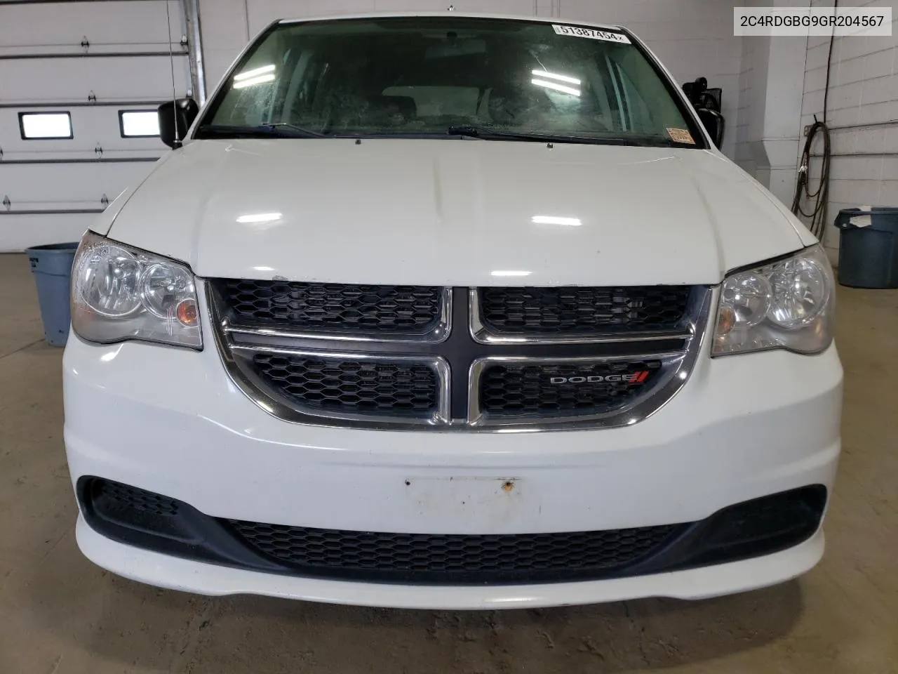 2016 Dodge Grand Caravan Se VIN: 2C4RDGBG9GR204567 Lot: 51387454