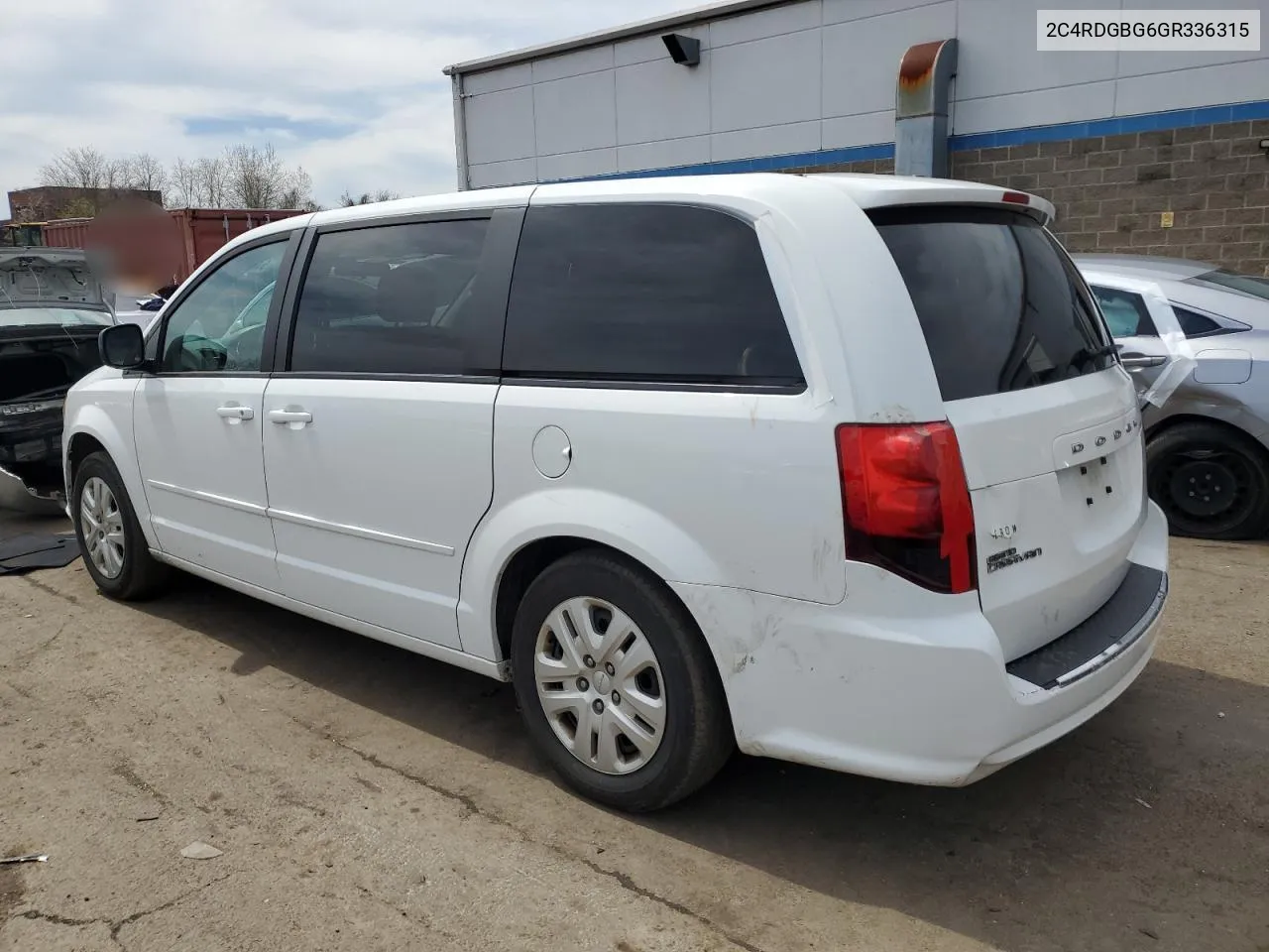 2016 Dodge Grand Caravan Se VIN: 2C4RDGBG6GR336315 Lot: 51638284