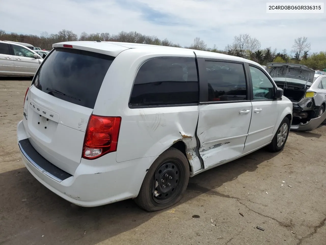 2C4RDGBG6GR336315 2016 Dodge Grand Caravan Se