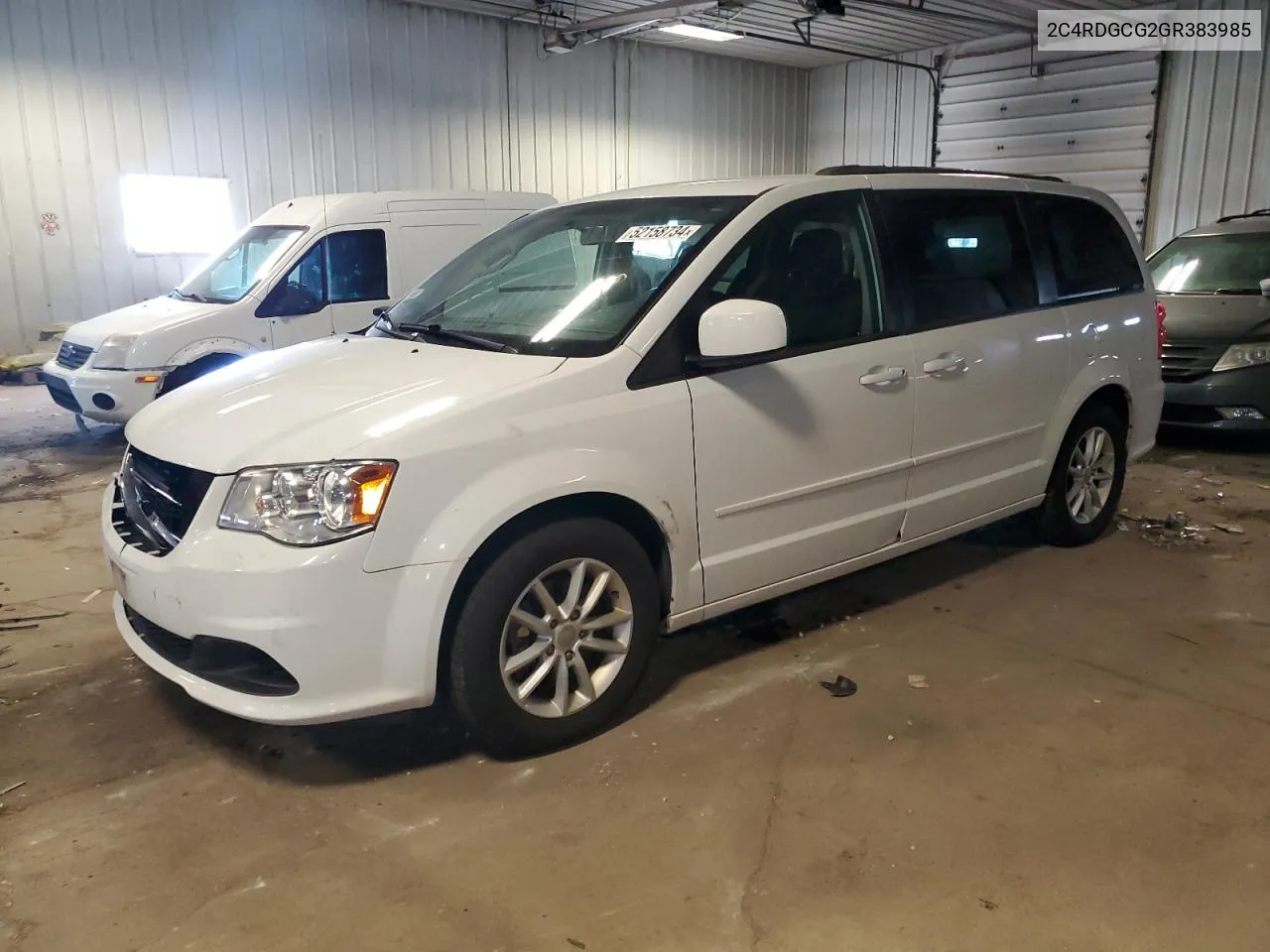 2016 Dodge Grand Caravan Sxt VIN: 2C4RDGCG2GR383985 Lot: 52158734