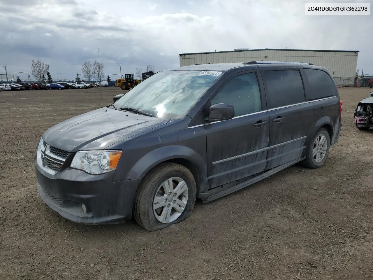 2C4RDGDG1GR362298 2016 Dodge Grand Caravan Crew