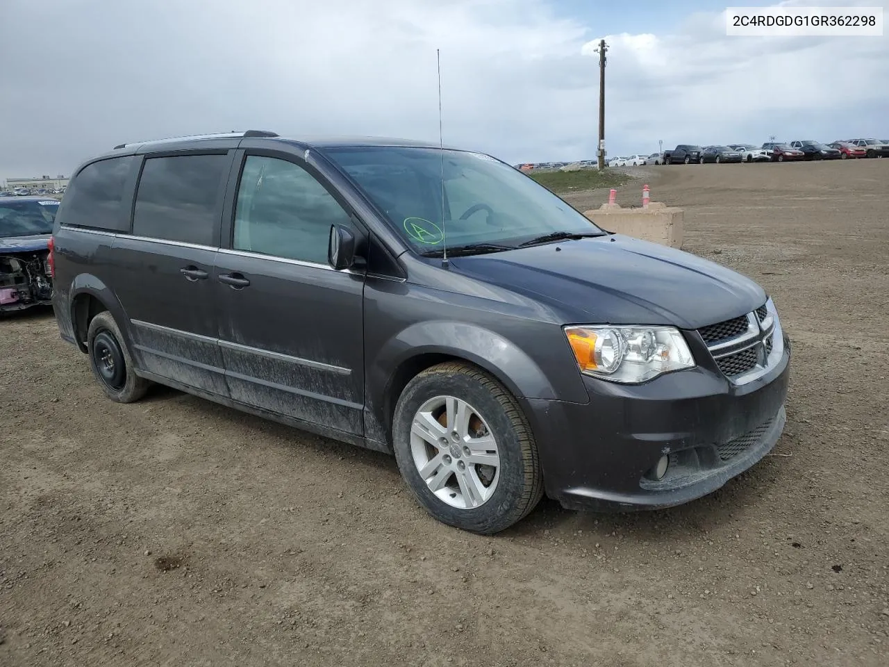 2016 Dodge Grand Caravan Crew VIN: 2C4RDGDG1GR362298 Lot: 52702354