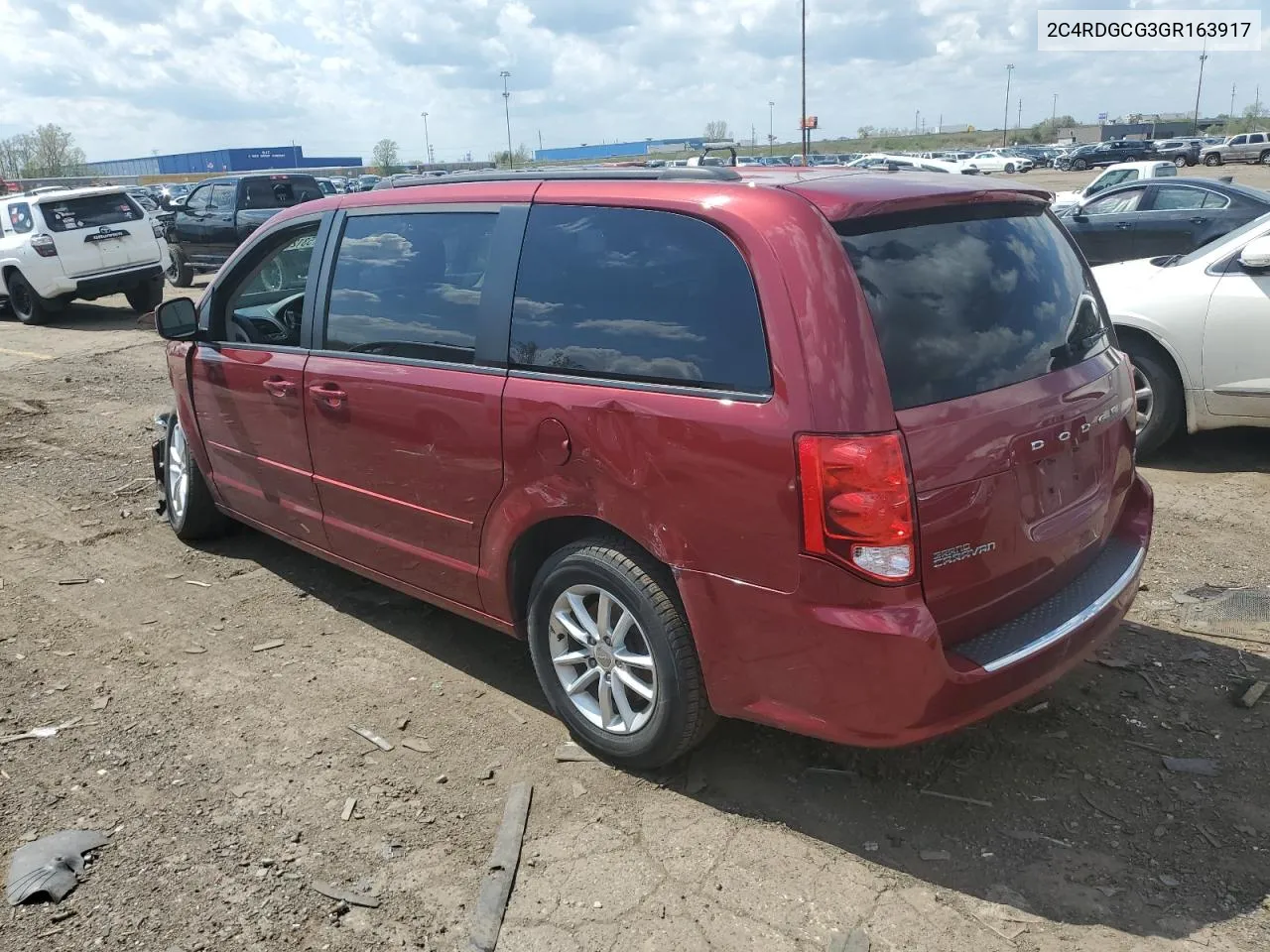 2016 Dodge Grand Caravan Sxt VIN: 2C4RDGCG3GR163917 Lot: 53123784