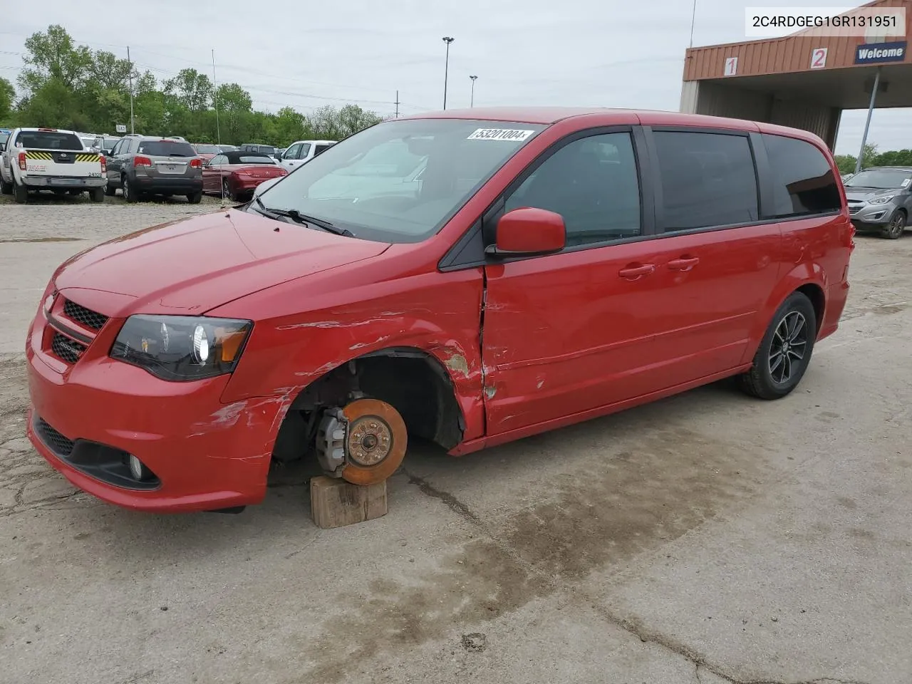 2016 Dodge Grand Caravan R/T VIN: 2C4RDGEG1GR131951 Lot: 53201004