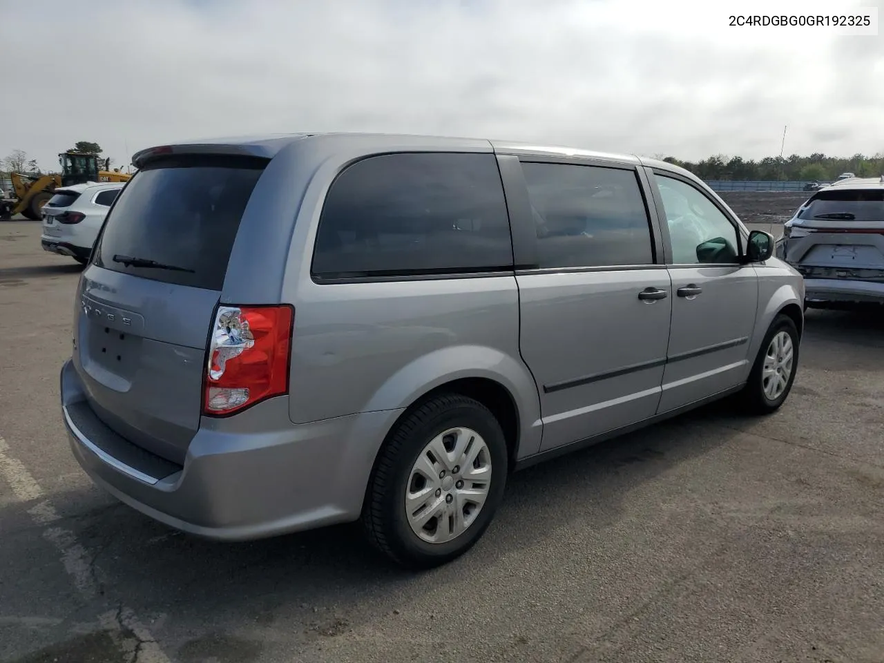 2016 Dodge Grand Caravan Se VIN: 2C4RDGBG0GR192325 Lot: 53510774