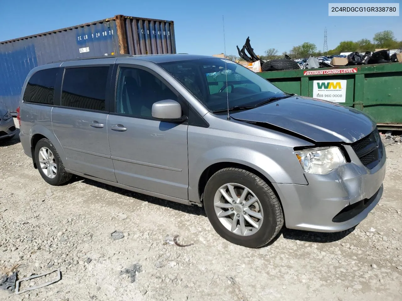 2016 Dodge Grand Caravan Sxt VIN: 2C4RDGCG1GR338780 Lot: 53788294