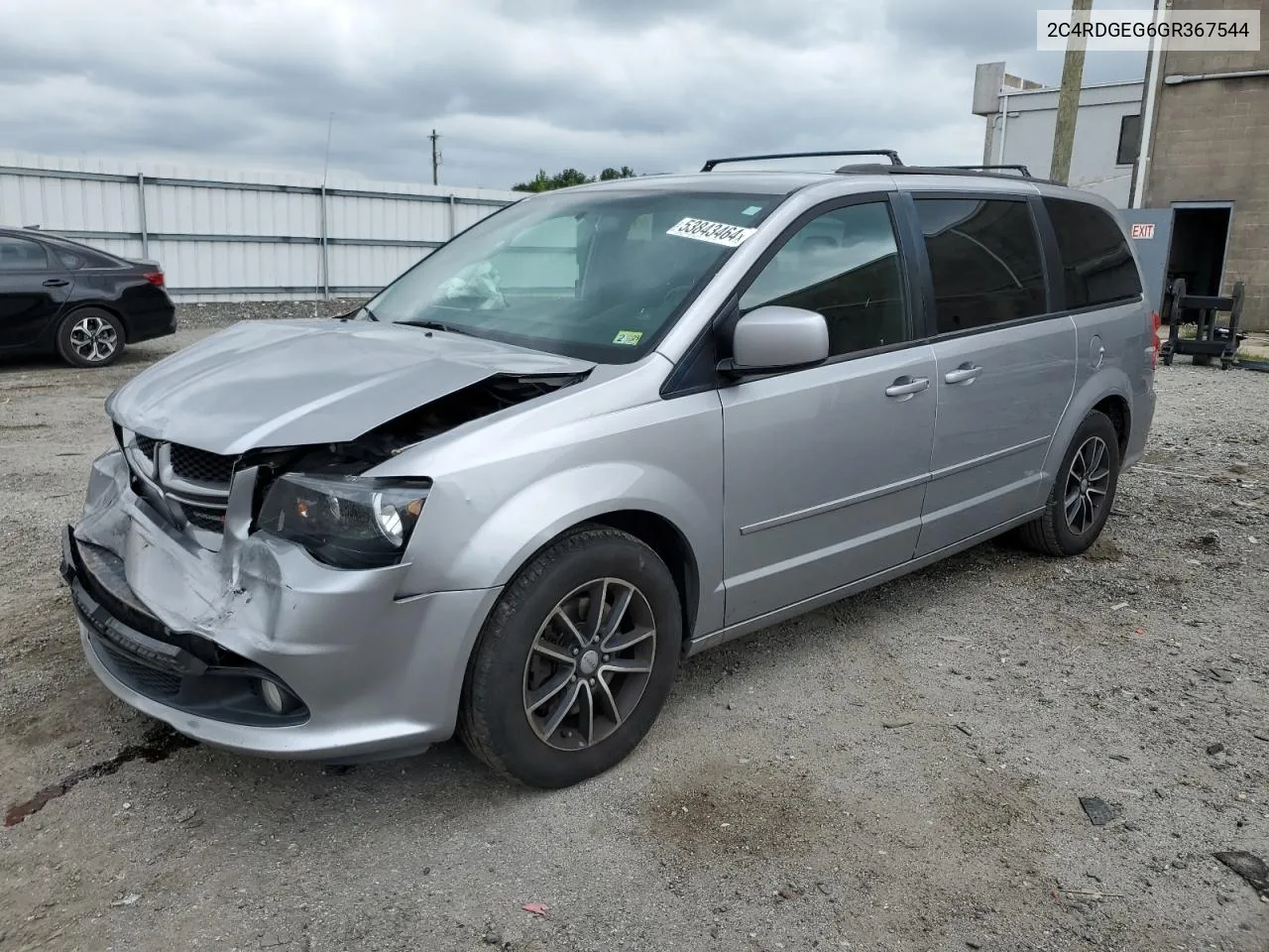 2016 Dodge Grand Caravan R/T VIN: 2C4RDGEG6GR367544 Lot: 53843464