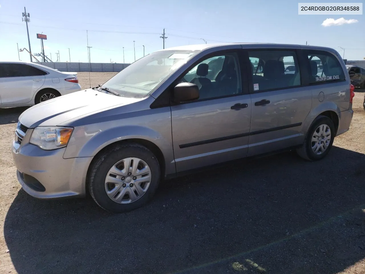 2016 Dodge Grand Caravan Se VIN: 2C4RDGBG2GR348588 Lot: 53975684