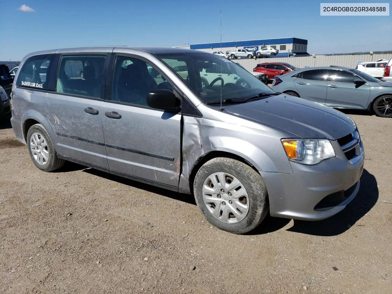 2016 Dodge Grand Caravan Se VIN: 2C4RDGBG2GR348588 Lot: 53975684