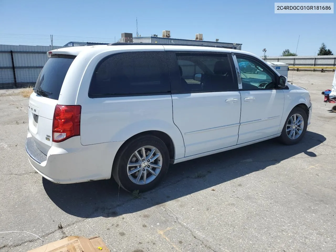 2016 Dodge Grand Caravan Sxt VIN: 2C4RDGCG1GR181686 Lot: 54003464