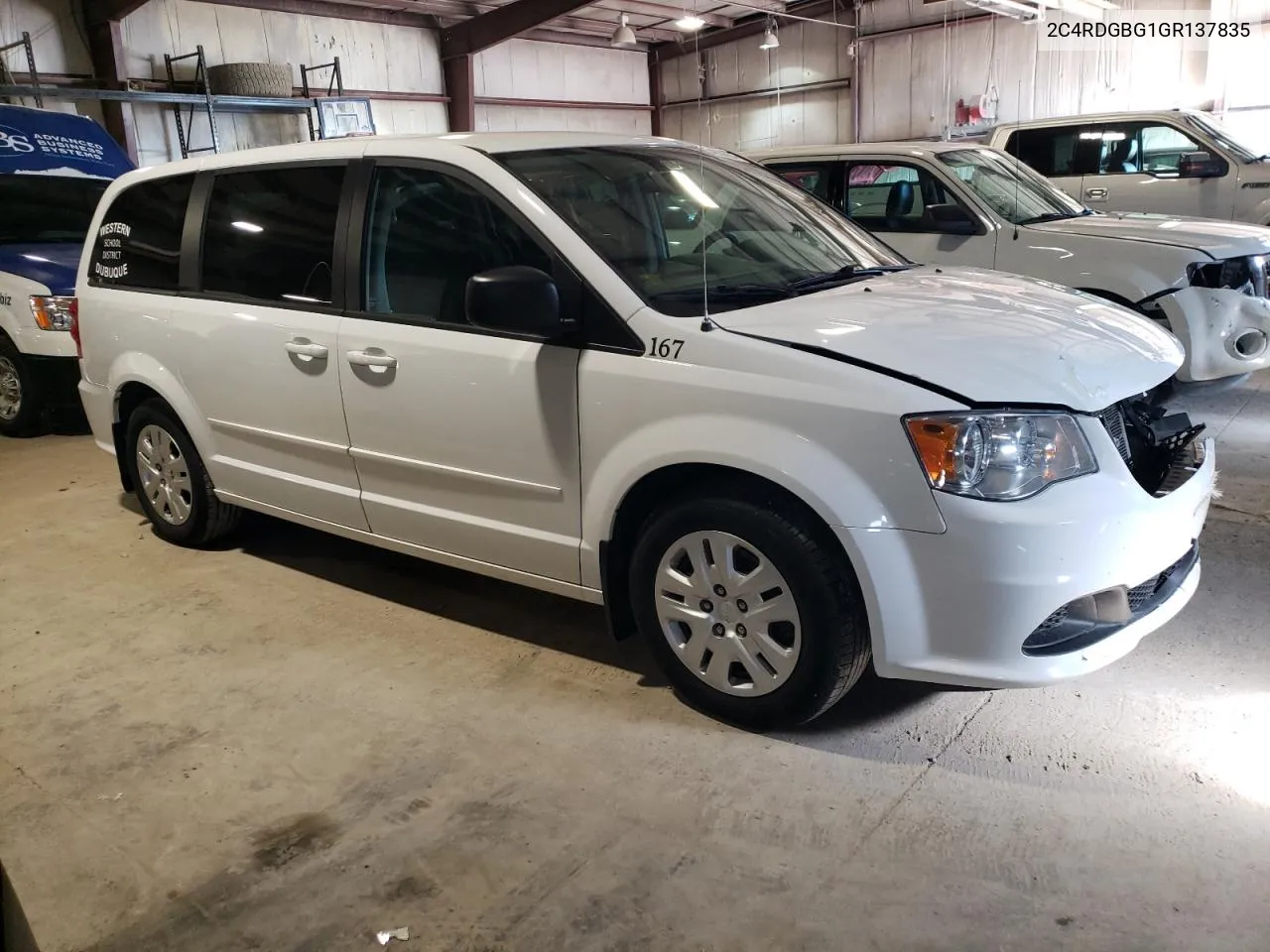 2016 Dodge Grand Caravan Se VIN: 2C4RDGBG1GR137835 Lot: 54036654