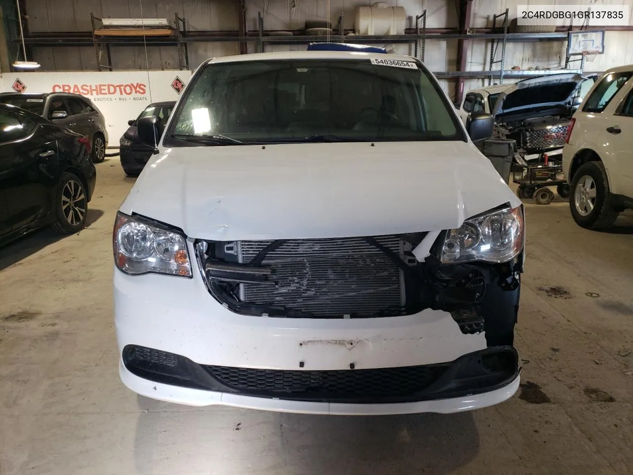 2016 Dodge Grand Caravan Se VIN: 2C4RDGBG1GR137835 Lot: 54036654