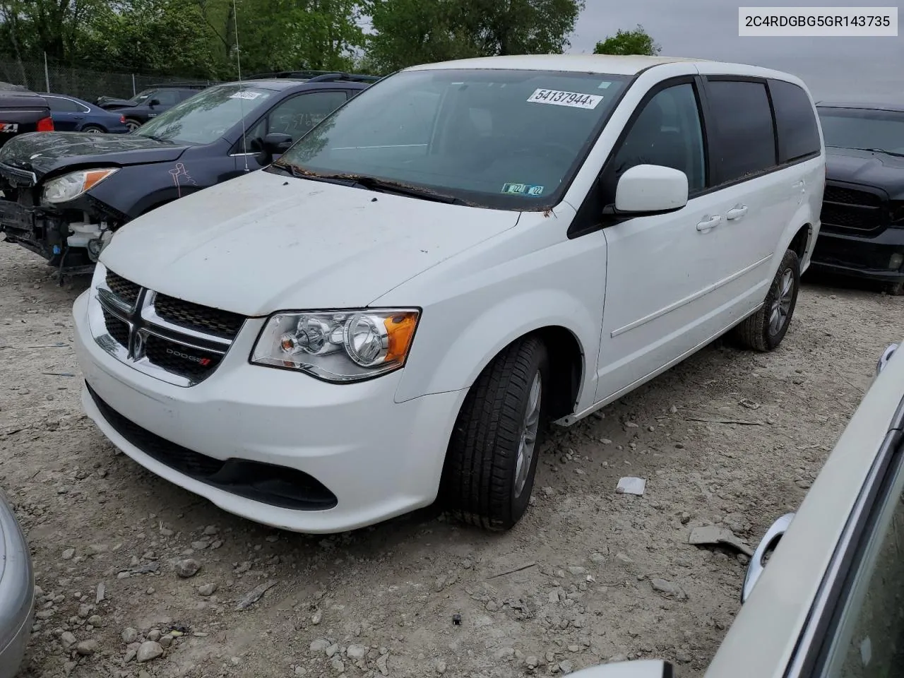 2016 Dodge Grand Caravan Se VIN: 2C4RDGBG5GR143735 Lot: 54137944