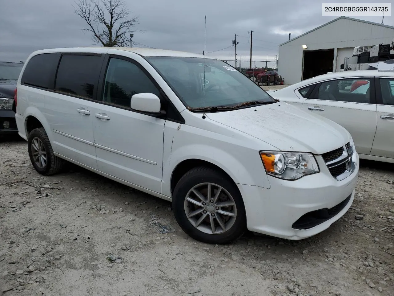 2016 Dodge Grand Caravan Se VIN: 2C4RDGBG5GR143735 Lot: 54137944