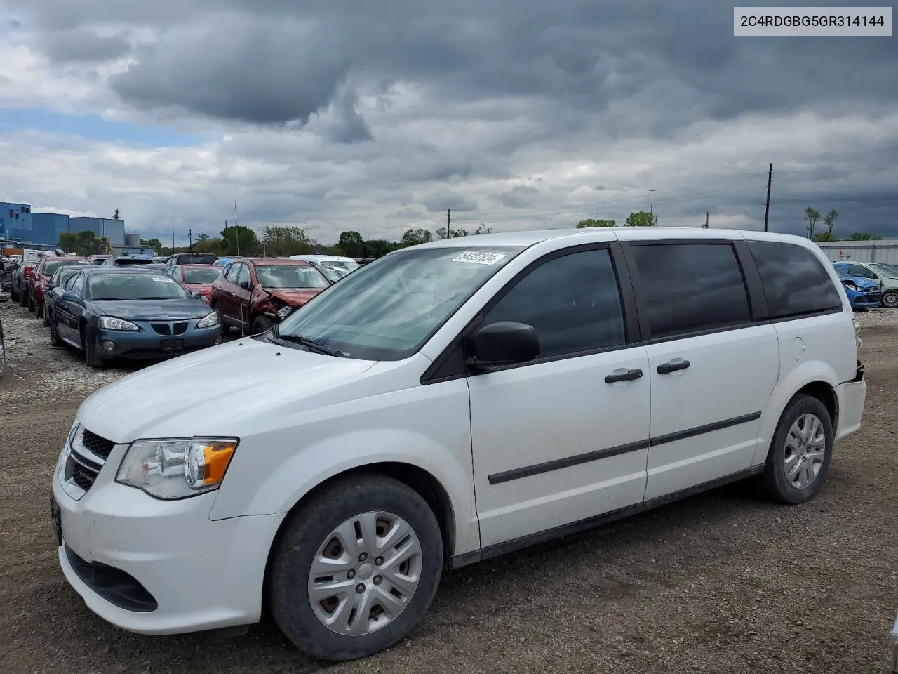 2C4RDGBG5GR314144 2016 Dodge Grand Caravan Se