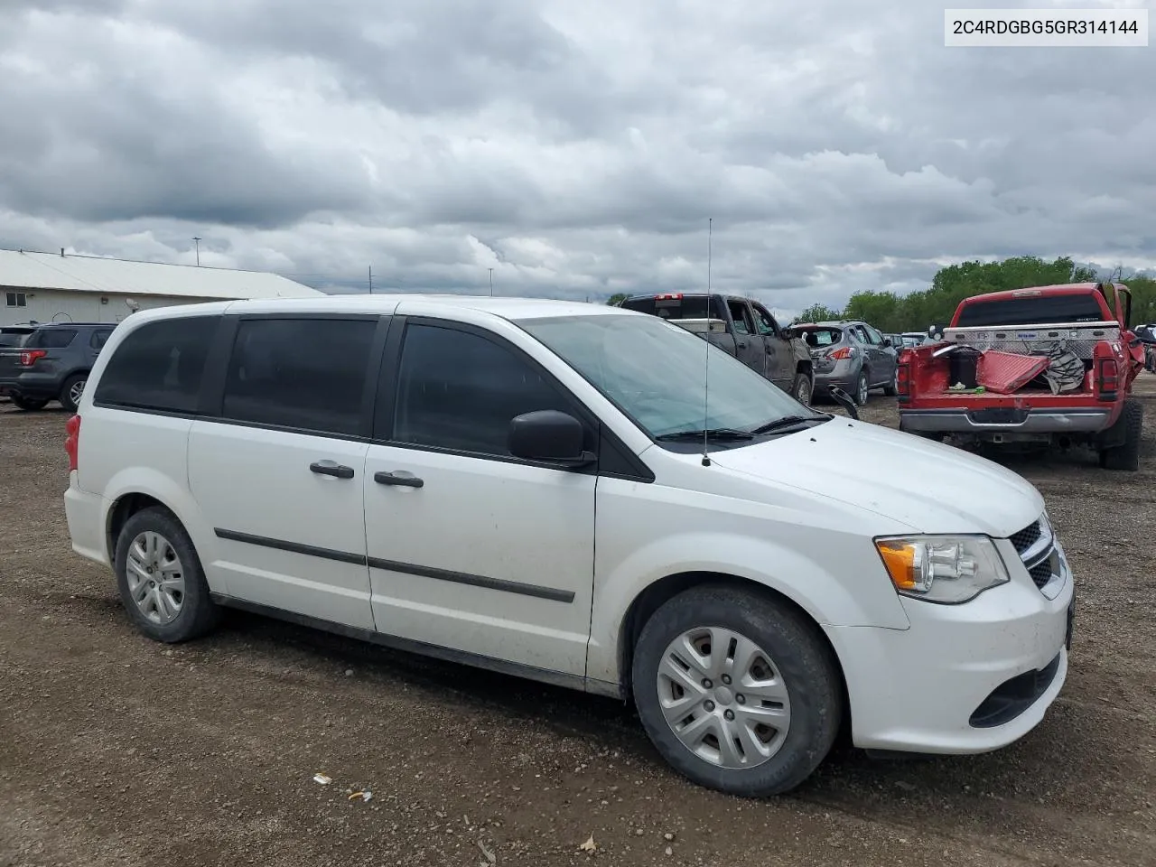 2016 Dodge Grand Caravan Se VIN: 2C4RDGBG5GR314144 Lot: 54327834