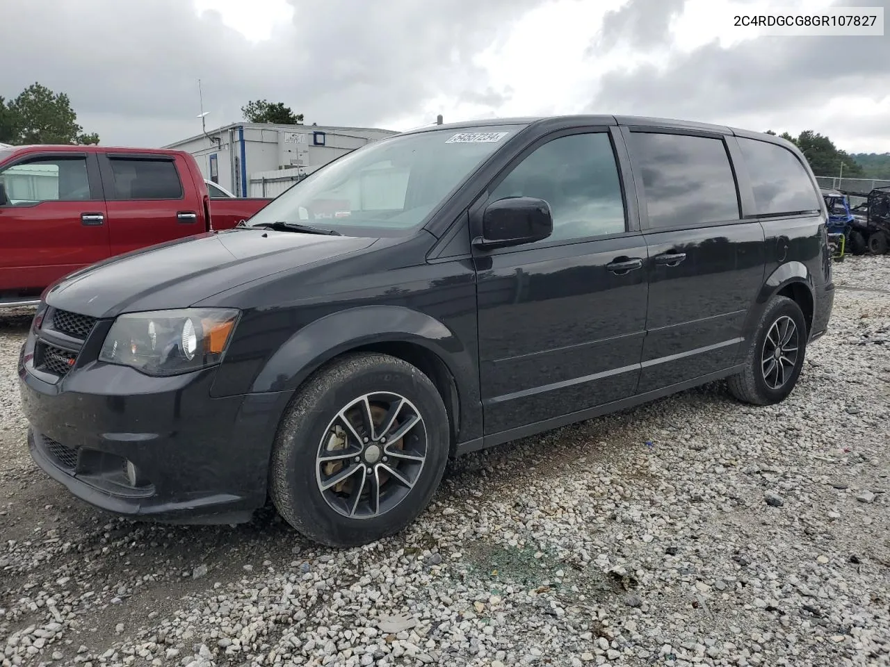 2016 Dodge Grand Caravan Sxt VIN: 2C4RDGCG8GR107827 Lot: 54557234