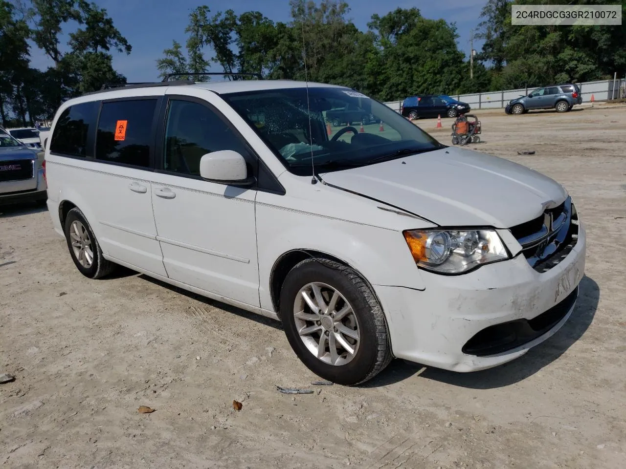 2016 Dodge Grand Caravan Sxt VIN: 2C4RDGCG3GR210072 Lot: 54696794