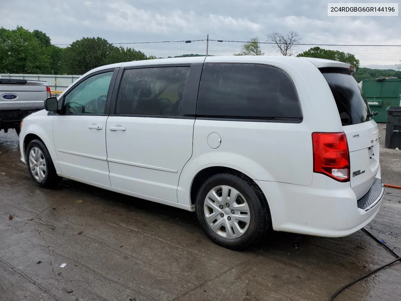 2016 Dodge Grand Caravan Se VIN: 2C4RDGBG6GR144196 Lot: 54804644