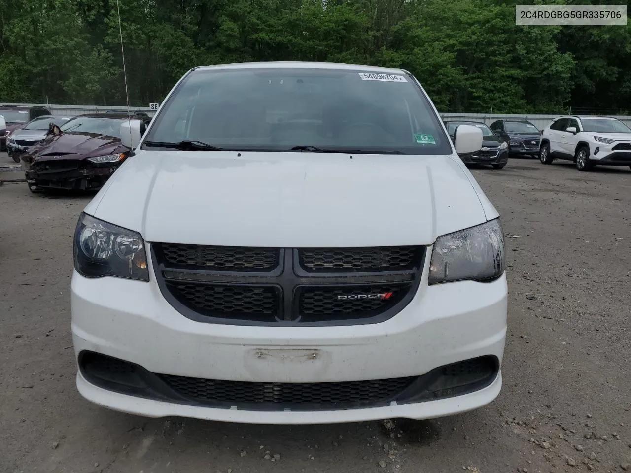 2016 Dodge Grand Caravan Se VIN: 2C4RDGBG5GR335706 Lot: 54896704