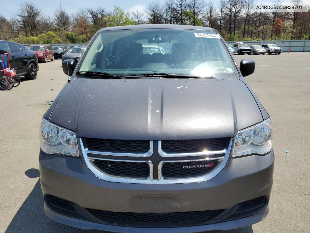 2016 Dodge Grand Caravan Se VIN: 2C4RDGBG5GR397011 Lot: 55154554