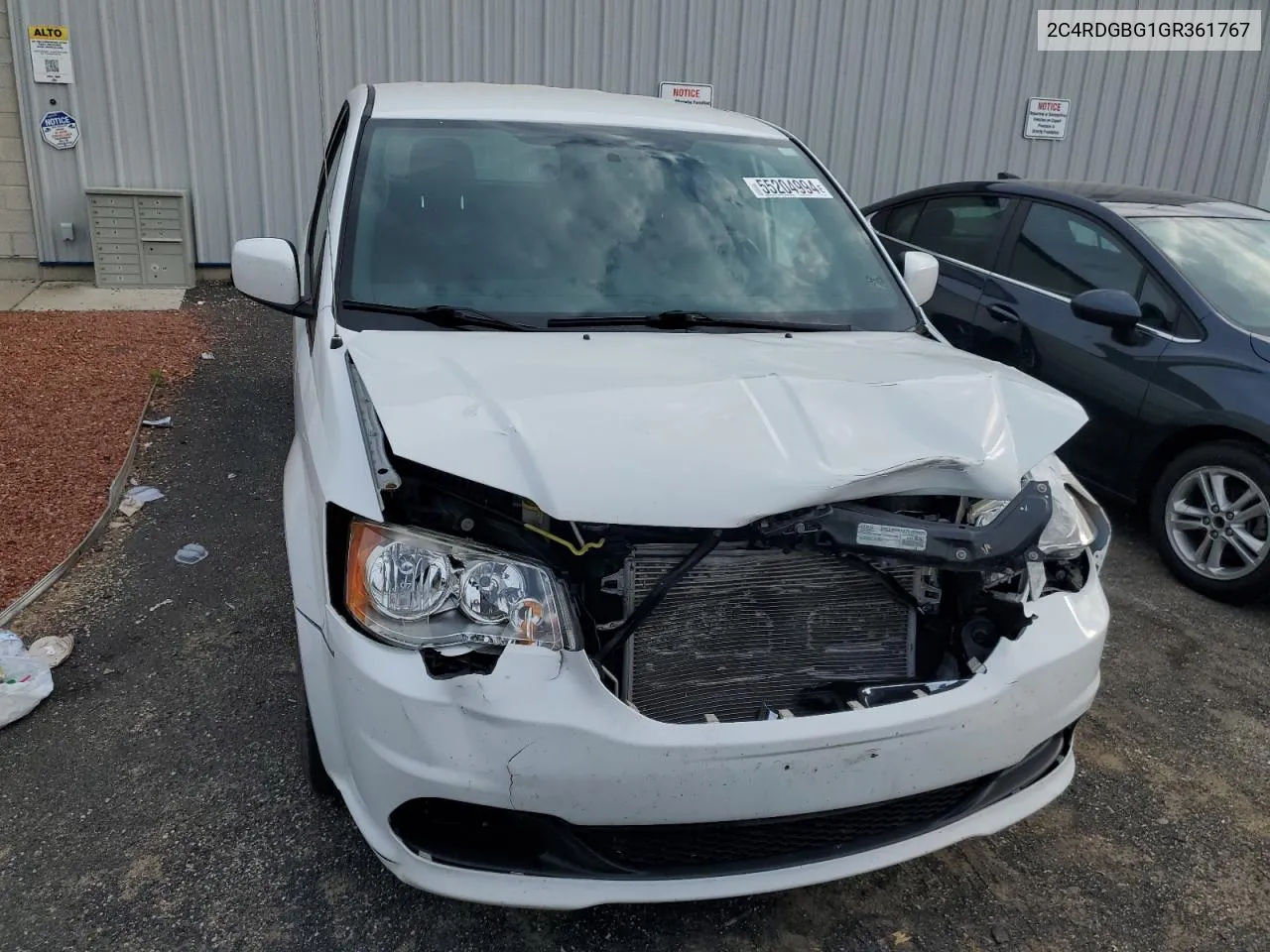 2016 Dodge Grand Caravan Se VIN: 2C4RDGBG1GR361767 Lot: 55204994