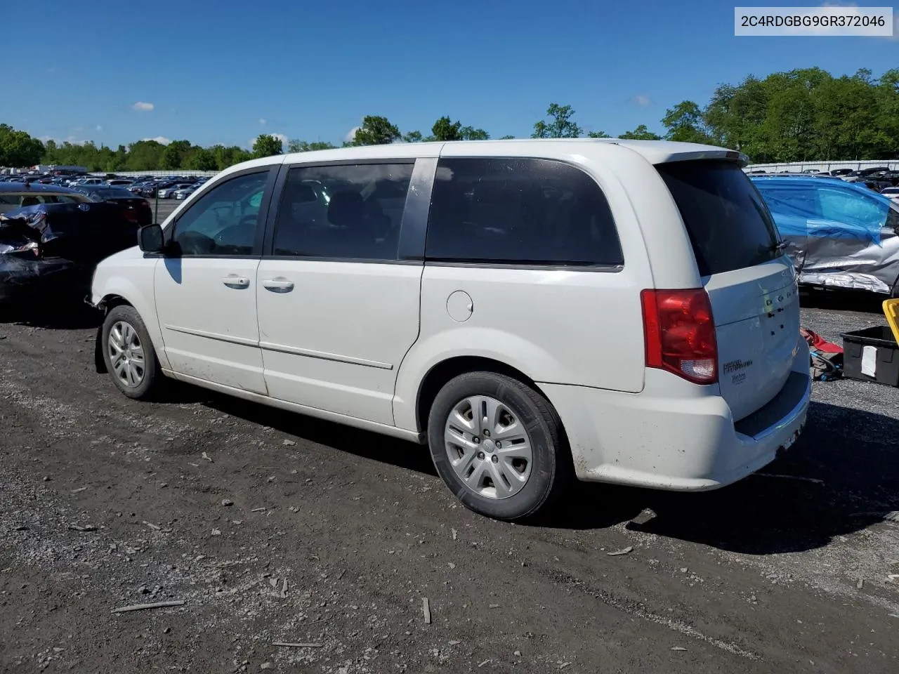 2016 Dodge Grand Caravan Se VIN: 2C4RDGBG9GR372046 Lot: 55252114