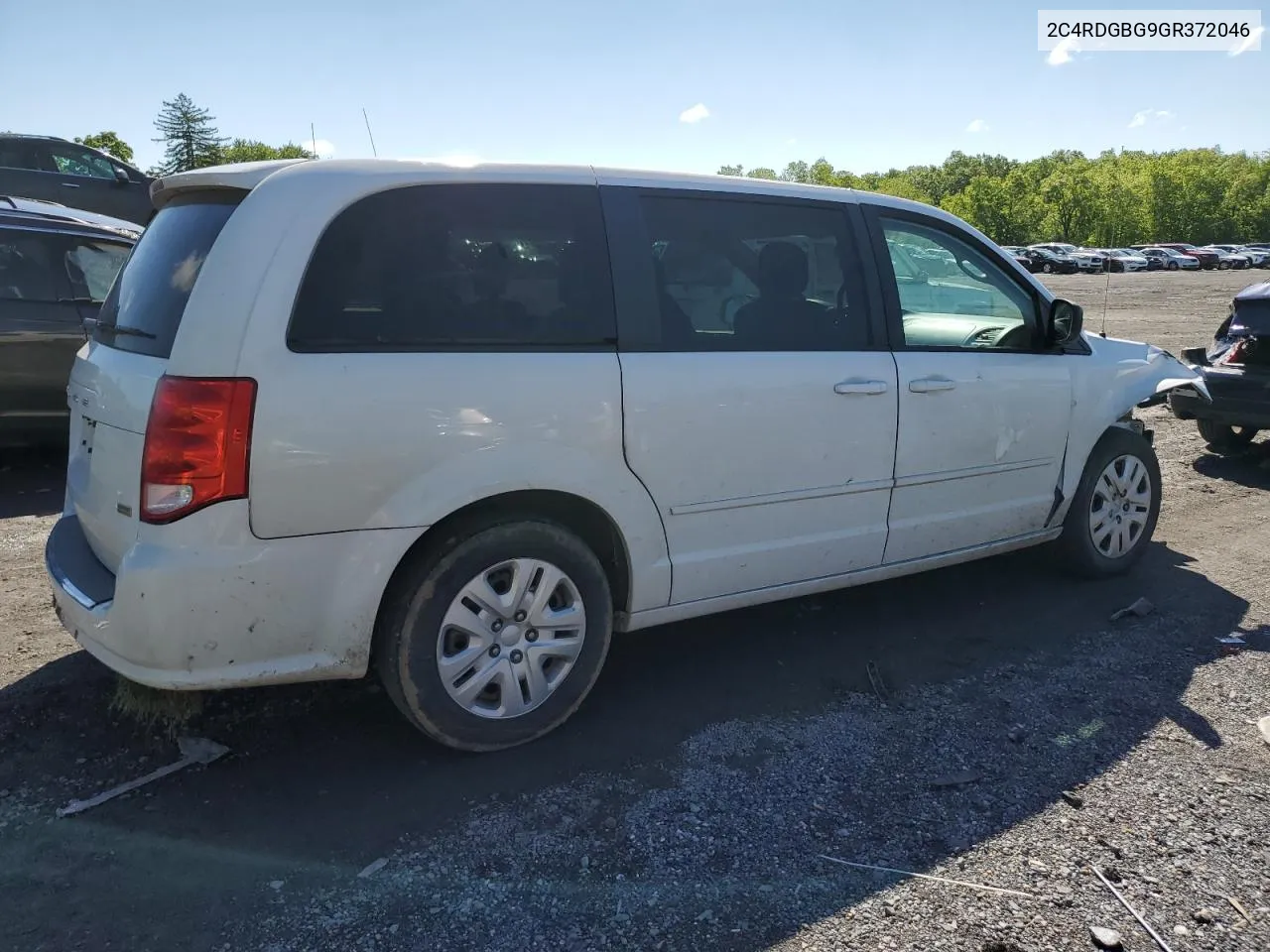 2016 Dodge Grand Caravan Se VIN: 2C4RDGBG9GR372046 Lot: 55252114