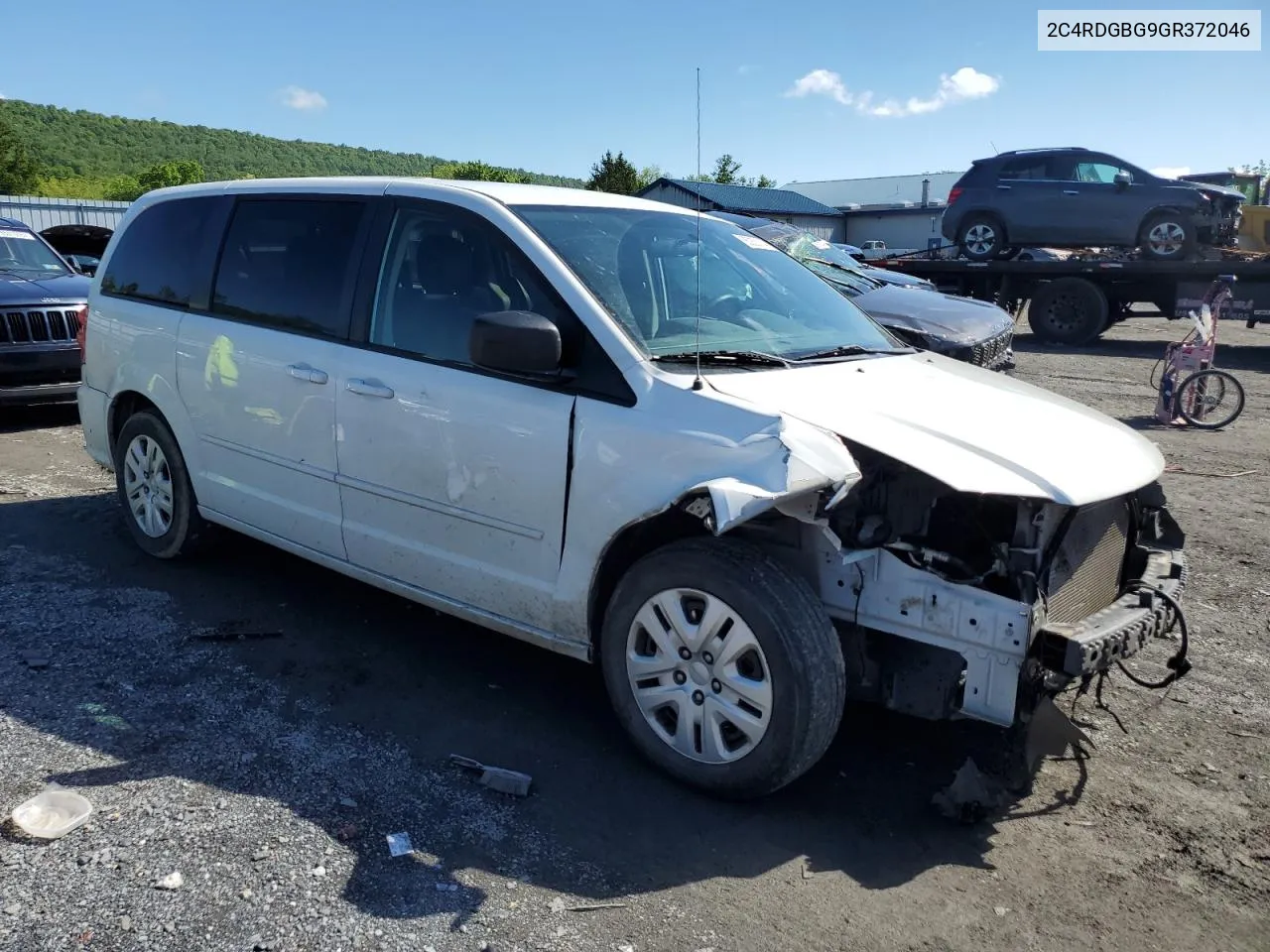 2016 Dodge Grand Caravan Se VIN: 2C4RDGBG9GR372046 Lot: 55252114