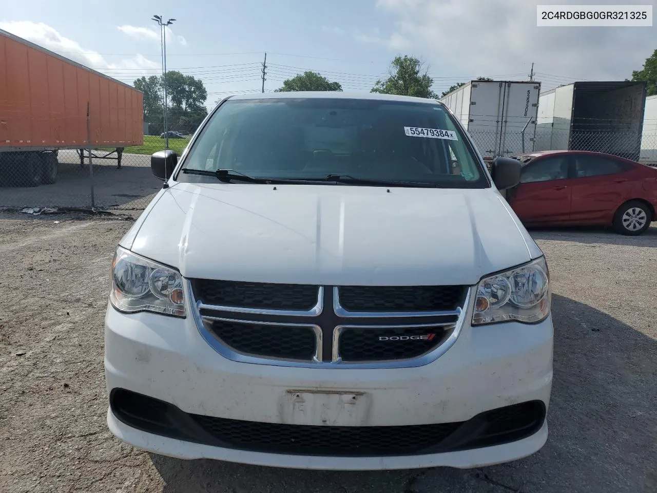 2016 Dodge Grand Caravan Se VIN: 2C4RDGBG0GR321325 Lot: 55479384