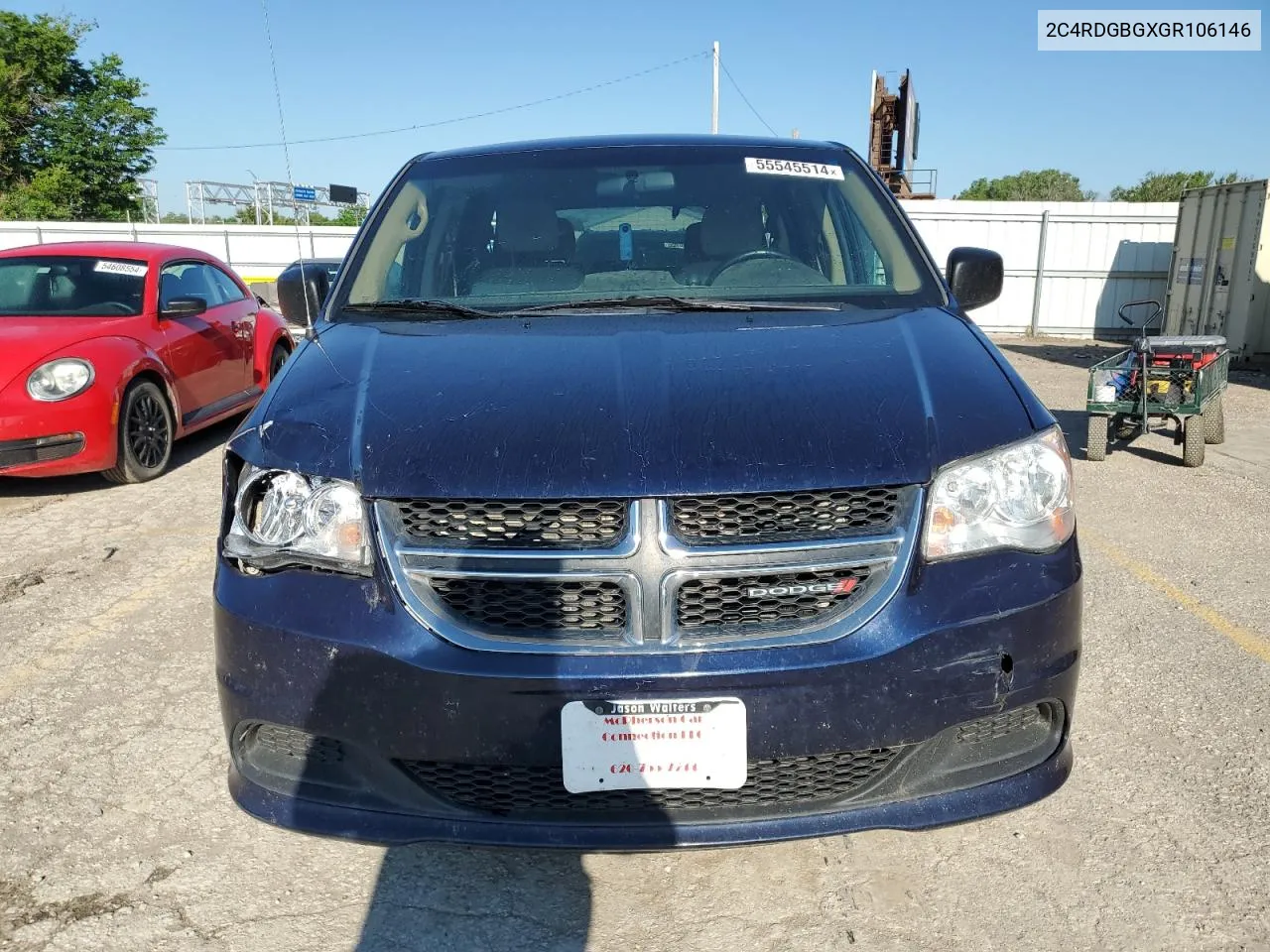 2016 Dodge Grand Caravan Se VIN: 2C4RDGBGXGR106146 Lot: 55545514