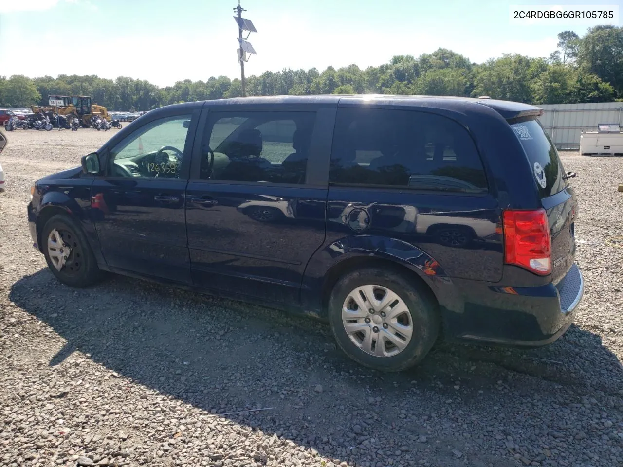 2016 Dodge Grand Caravan Se VIN: 2C4RDGBG6GR105785 Lot: 55681524