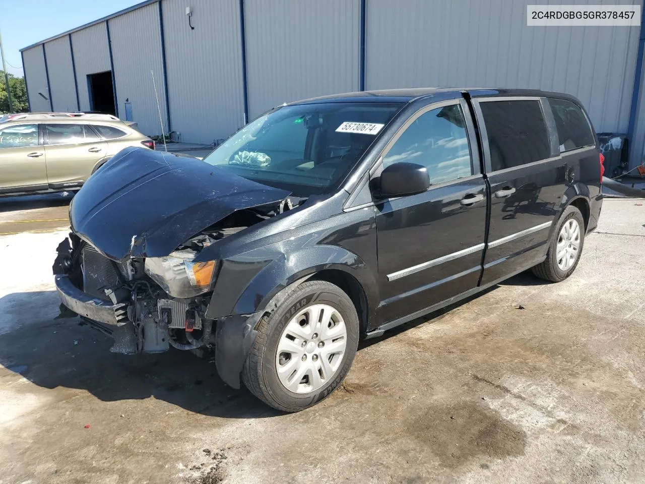 2016 Dodge Grand Caravan Se VIN: 2C4RDGBG5GR378457 Lot: 55730674