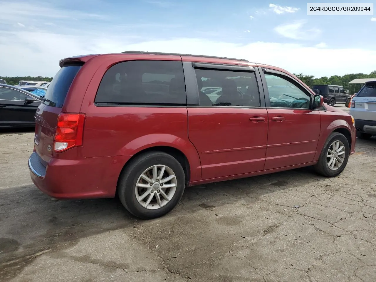 2016 Dodge Grand Caravan Sxt VIN: 2C4RDGCG7GR209944 Lot: 57106024