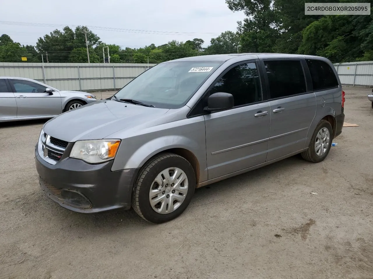 2C4RDGBGXGR205095 2016 Dodge Grand Caravan Se