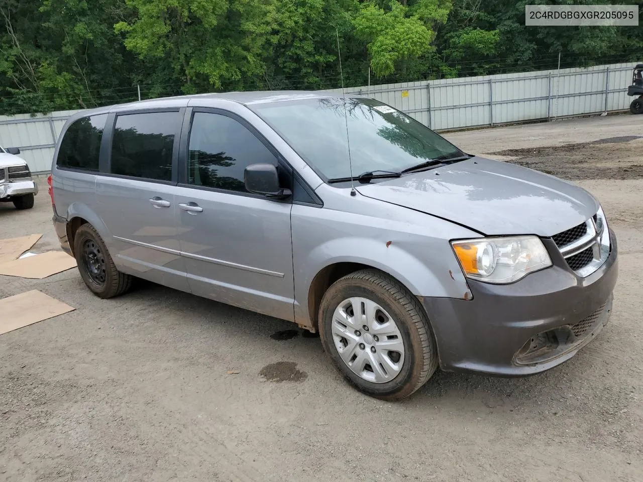 2016 Dodge Grand Caravan Se VIN: 2C4RDGBGXGR205095 Lot: 57216444