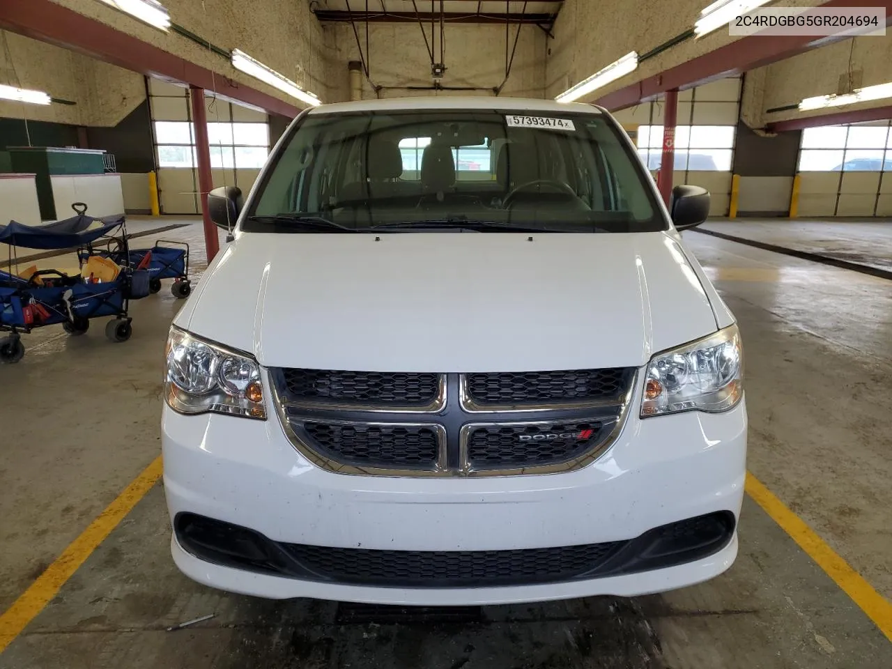 2016 Dodge Grand Caravan Se VIN: 2C4RDGBG5GR204694 Lot: 57393474