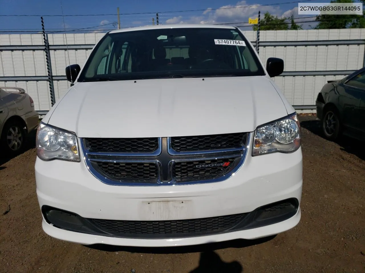 2016 Dodge Grand Caravan Se VIN: 2C7WDGBG3GR144095 Lot: 57407764