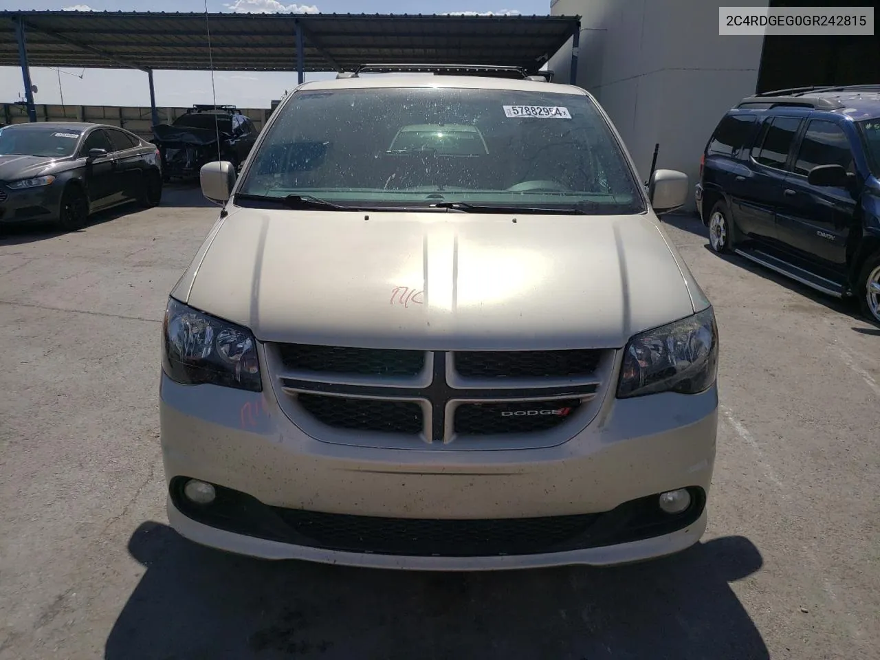 2016 Dodge Grand Caravan R/T VIN: 2C4RDGEG0GR242815 Lot: 57882954