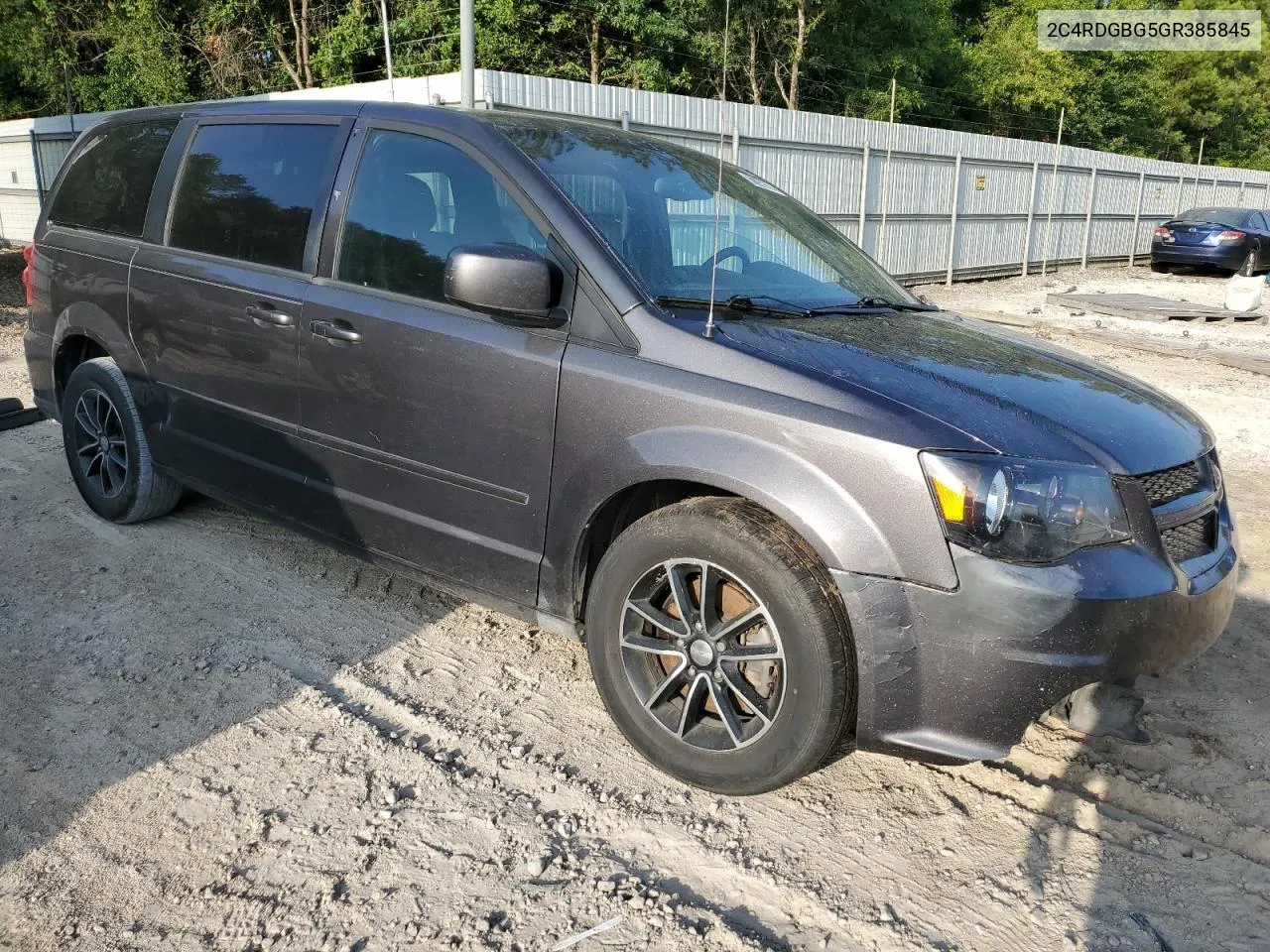 2C4RDGBG5GR385845 2016 Dodge Grand Caravan Se