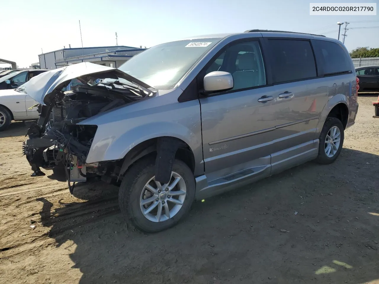 2016 Dodge Grand Caravan Sxt VIN: 2C4RDGCG2GR217790 Lot: 59540574