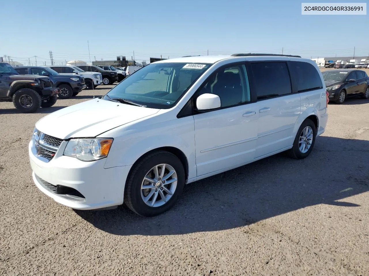 2016 Dodge Grand Caravan Sxt VIN: 2C4RDGCG4GR336991 Lot: 59966544