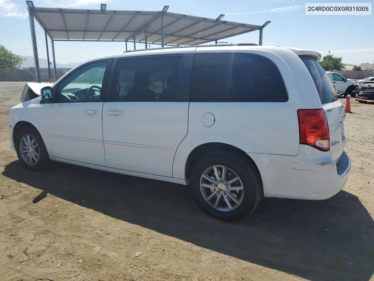 2C4RDGCGXGR315305 2016 Dodge Grand Caravan Sxt