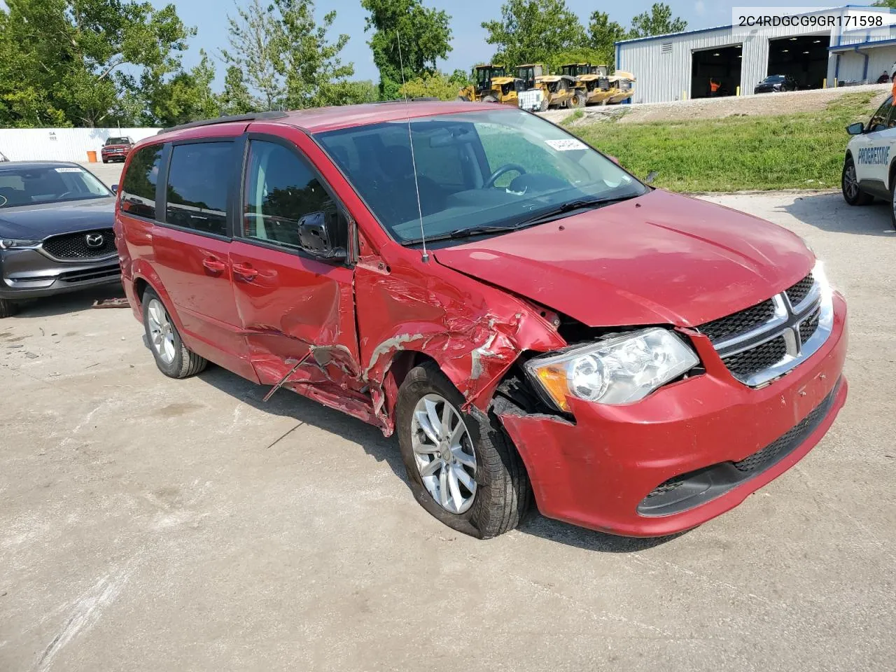 2016 Dodge Grand Caravan Sxt VIN: 2C4RDGCG9GR171598 Lot: 64464964