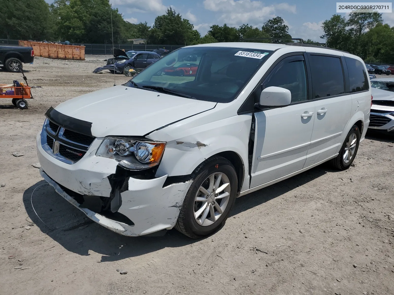 2C4RDGCG3GR270711 2016 Dodge Grand Caravan Sxt