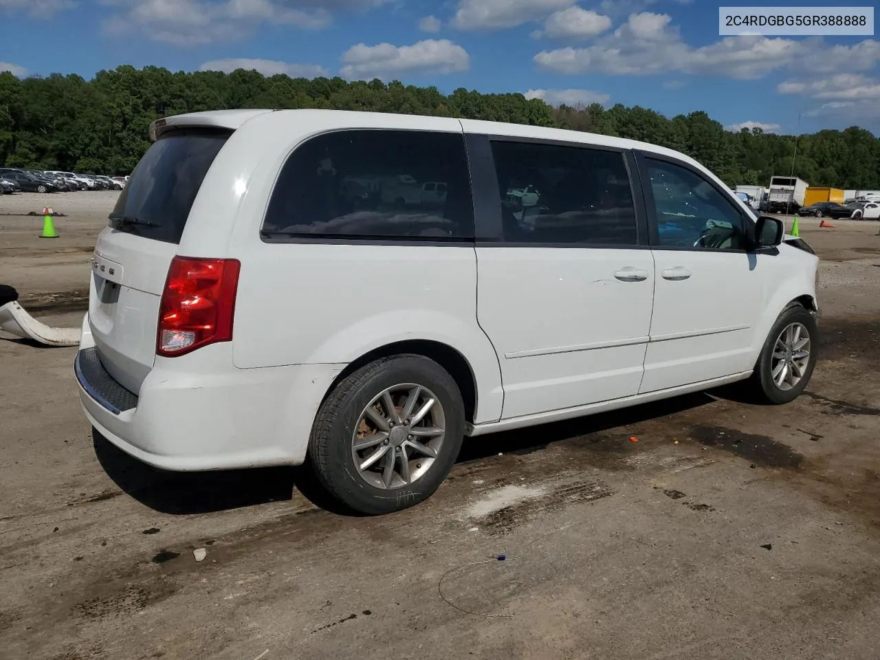 2C4RDGBG5GR388888 2016 Dodge Grand Caravan Se