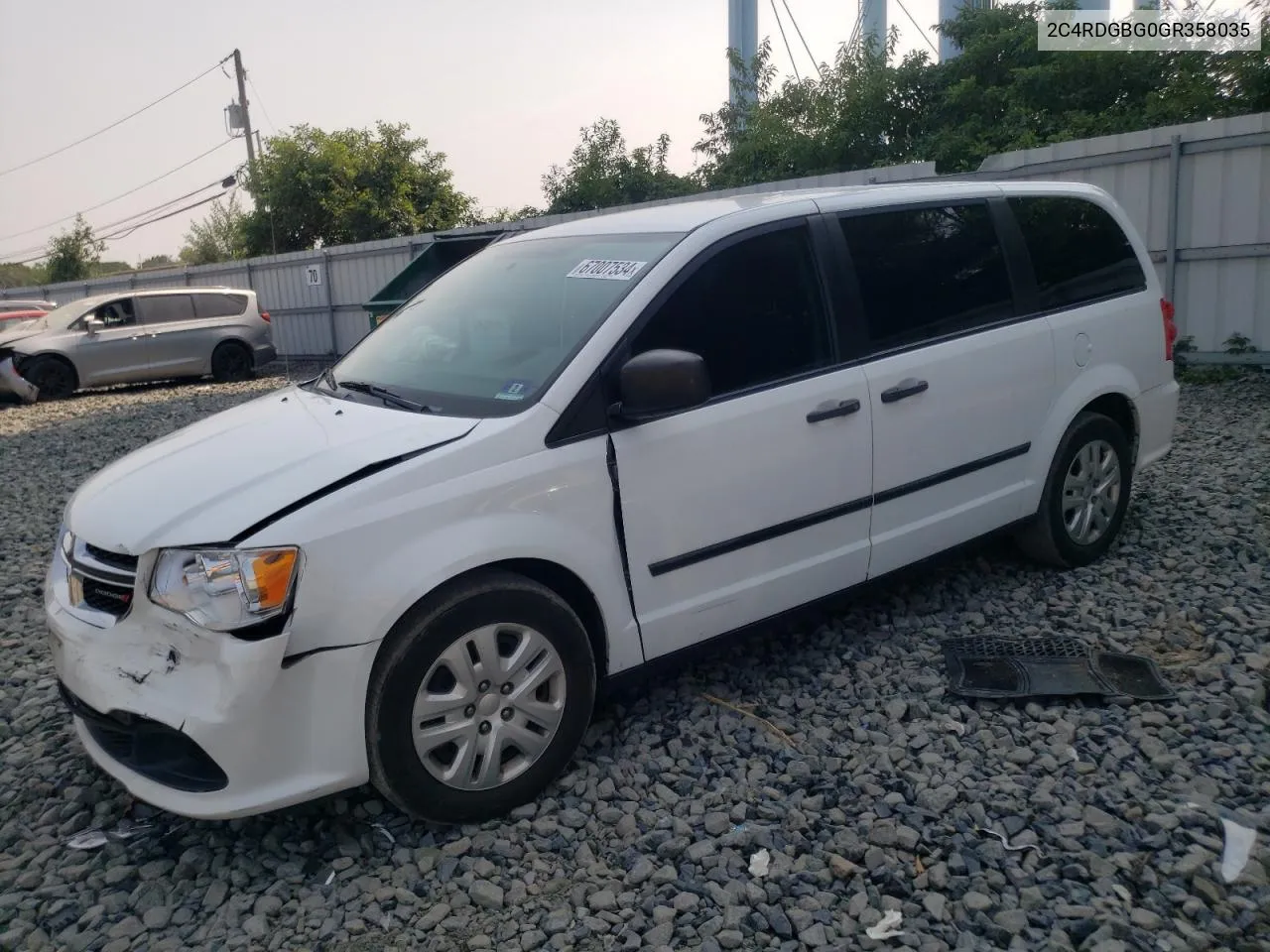 2016 Dodge Grand Caravan Se VIN: 2C4RDGBG0GR358035 Lot: 67007534