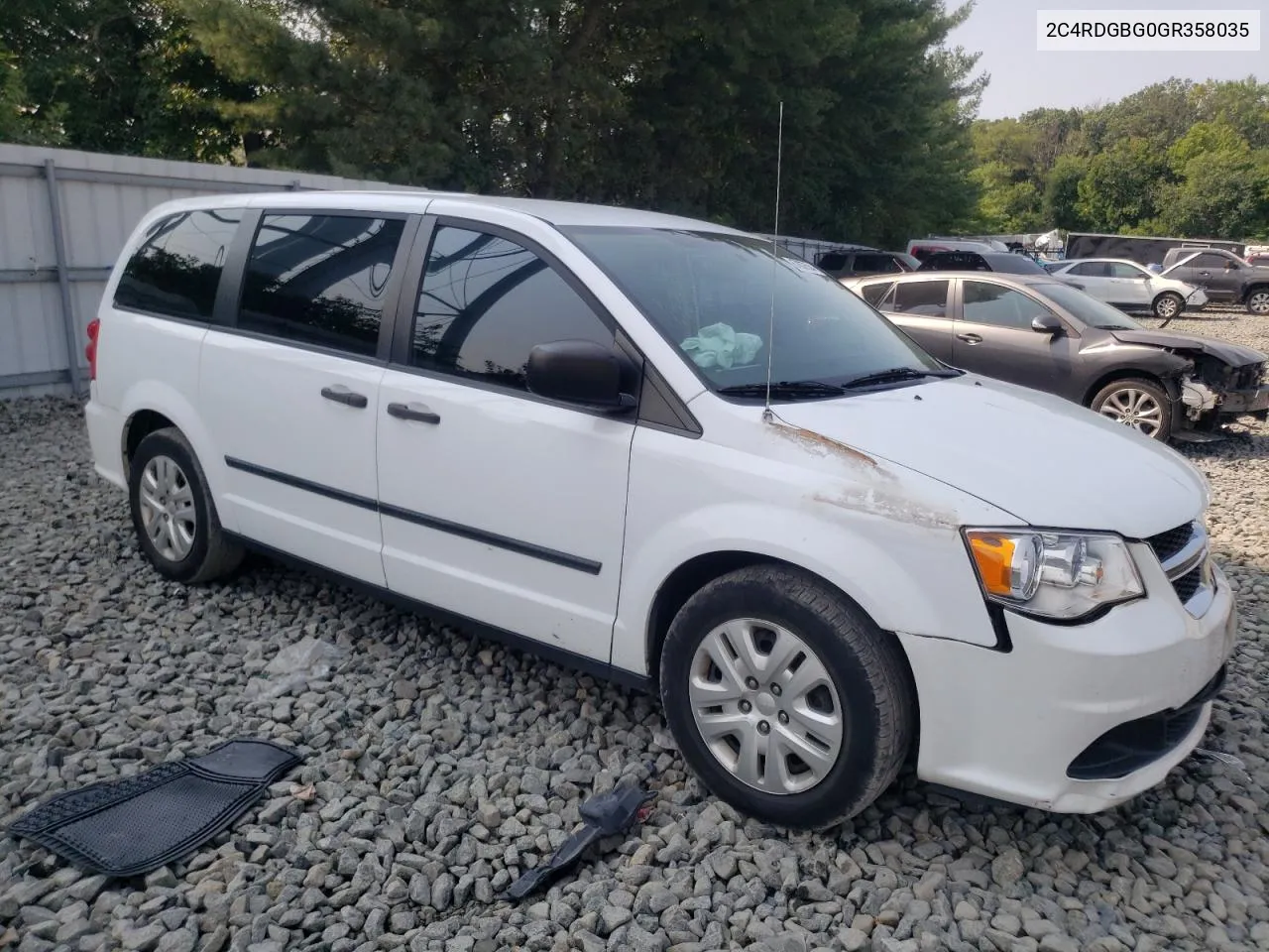 2016 Dodge Grand Caravan Se VIN: 2C4RDGBG0GR358035 Lot: 67007534